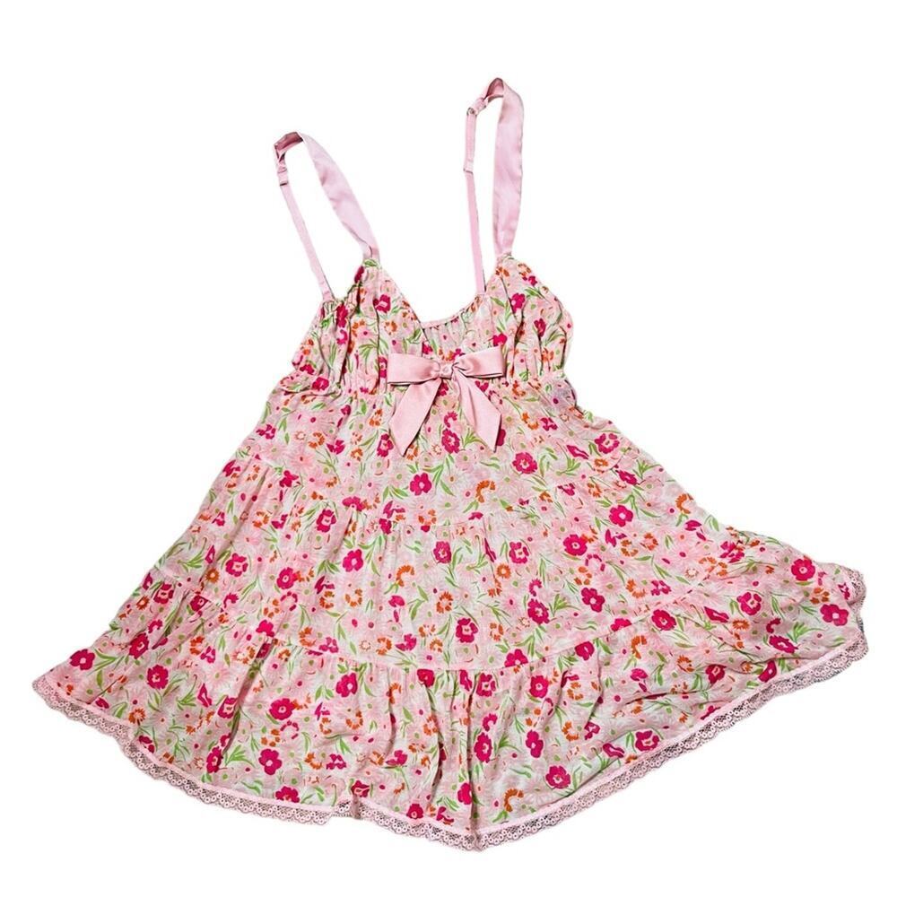 Victoria Secret Babydoll Floral Tiered Lingerie Dress NWT